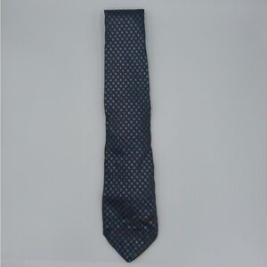 Vintage Brioni Tie 100% Silk With Gold Tone Chain